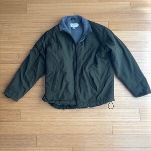 Vintage 90s J.Crew green oversized Thinsulate bomber jacket